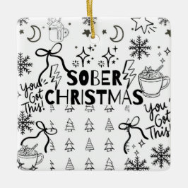 Adorno De Cerámica Navidades Doodle Sober