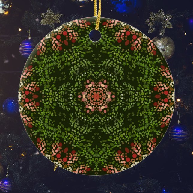 Adorno De Cerámica Navidades Dot Mandala (Subido por el creador)