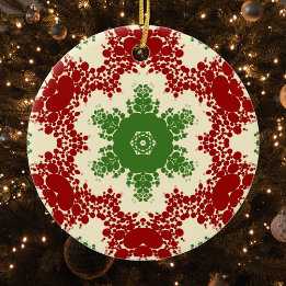 Adorno De Cerámica Navidades Dot Mandala