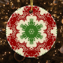 Adorno De Cerámica Navidades Dot Mandala