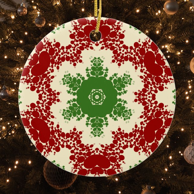 Adorno De Cerámica Navidades Dot Mandala (Subido por el creador)