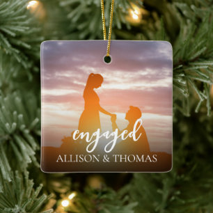 Adorno De Cerámica Navidades Elegante Foto Simple Minimalista Comprom