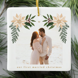 Adorno De Cerámica navidades elegantes foto de carry chrismtas botáni