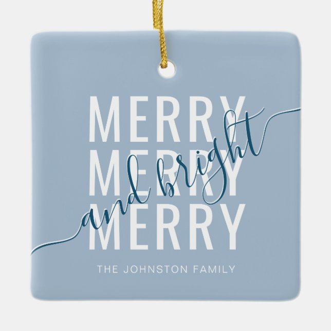 Adorno De Cerámica Navidades elegantes y luminosos (Anverso)