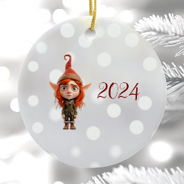 Adorno De Cerámica Navidades Elf De Cerámica De Kidding Me