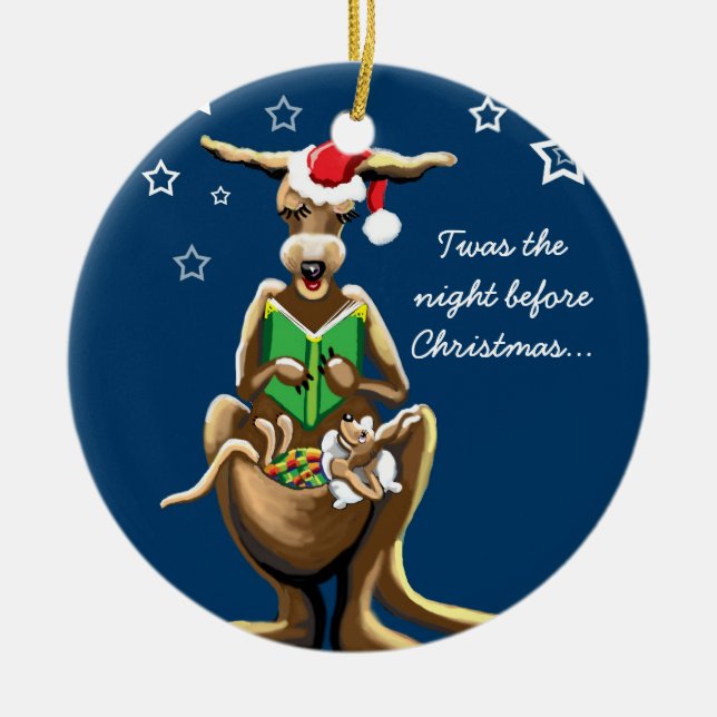 Adorno De Cerámica Navidades en Australia (Frente)