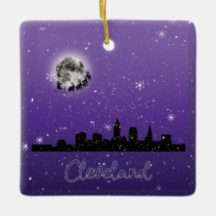 Adorno De Cerámica Navidades en Cleveland, Ohio