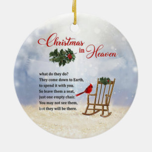 Adorno De Cerámica Navidades en el cielo - Silla vacía