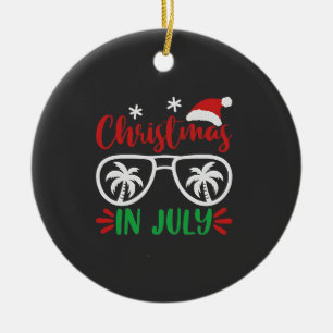 Adorno De Cerámica Navidades en julio divertidos navidades en verano