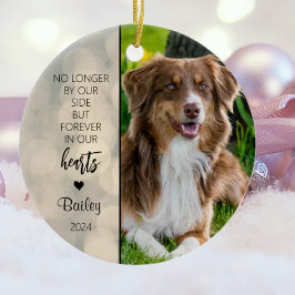 Adorno De Cerámica Navidades en memoria de perros personalizados