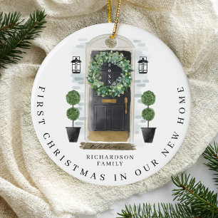 Adorno De Cerámica Navidades En Nueva Calor De Color Negro De Color D