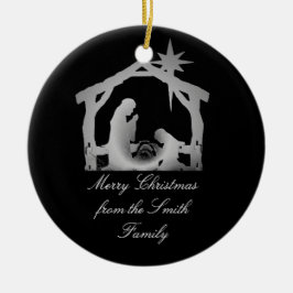 Adorno De Cerámica Navidades Estrella de la Natividad Personalizada