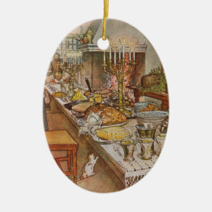 Adorno De Cerámica Navidades Eve Carl Larsson 1904