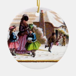 Adorno De Cerámica Navidades familiares
