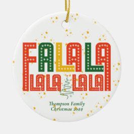 Adorno De Cerámica Navidades familiares Karaoke Church Carols Service