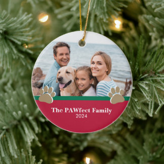 Adorno De Cerámica Navidades familiares personalizados