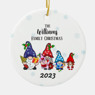 Adorno De Cerámica Navidades familiares personalizados nómadas bebé c