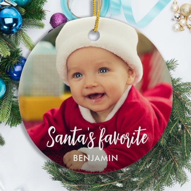 Adorno De Cerámica Navidades favoritos de fotos de bebés (Subido por el creador)