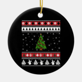 Adorno De Cerámica Navidades feos del árbol de Navidad