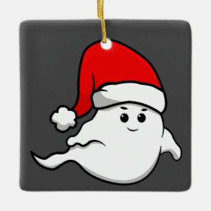 Adorno De Cerámica navidades feos, fantasma santa claus, espeluznante