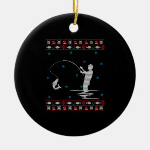 Adorno De Cerámica Navidades feos pescadores