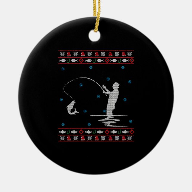 Adorno De Cerámica Navidades feos pescadores (Frente)