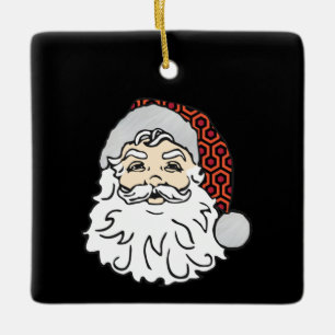 Adorno De Cerámica navidades feos santa claus espeluznante alfombra d