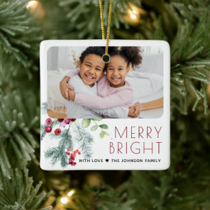 Adorno De Cerámica Navidades festivos de la foto verde