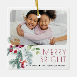 Adorno De Cerámica Navidades festivos de la foto verde