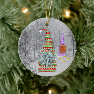 Adorno De Cerámica navidades festivos gnome agregar sentimiento