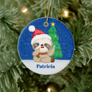 Adorno De Cerámica Navidades festivos lanza mensaje de nombre