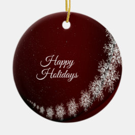 Adorno De Cerámica Navidades Fiesta Crystal copas de nieve Rústica Ro