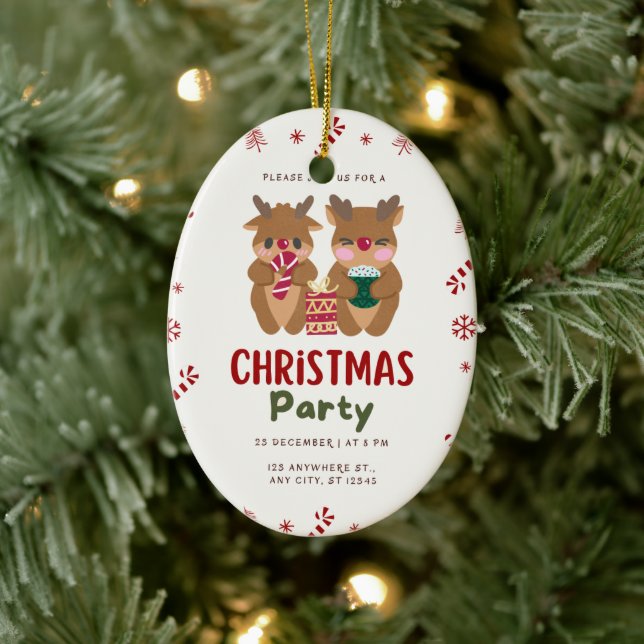 Adorno De Cerámica Navidades Fiesta Ornament (Árbol)