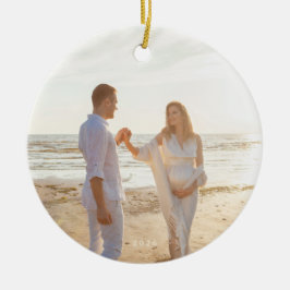 Adorno De Cerámica navidades florales clásicos botánicos 2 foto