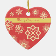 Navidades Flores y copos de nieve decorativos CC08