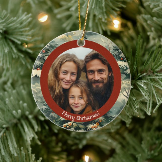 Adorno De Cerámica Navidades fotográficos clásicos de árbol de Navida (Árbol)