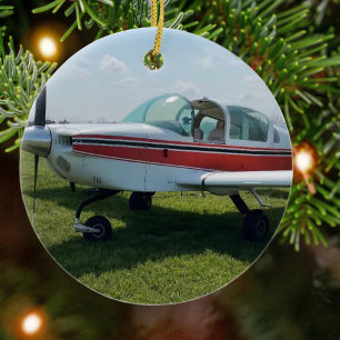 Adorno De Cerámica Navidades fotográficos de aviones de aviación Cer 