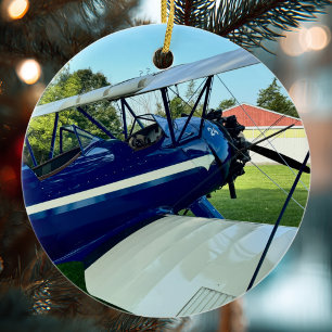 Adorno De Cerámica Navidades fotográficos de aviones de aviación Cer 
