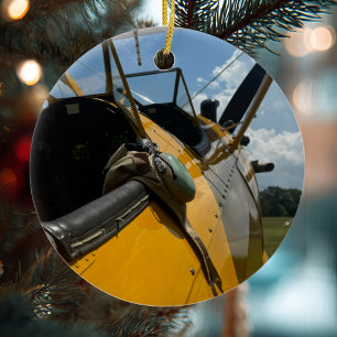 Adorno De Cerámica Navidades fotográficos de aviones de aviación Cer 
