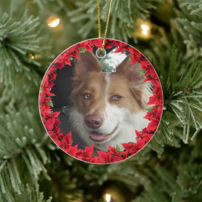 Adorno De Cerámica Navidades fotográficos de mascotas (Árbol)
