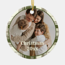Navidades fotográficos familiares de Green Plaid