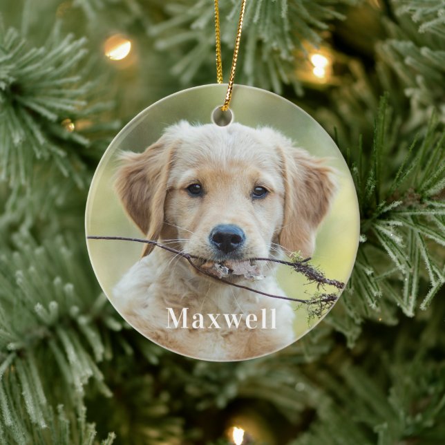 Adorno De Cerámica Navidades fotográficos Mascotas personalizados (Árbol)