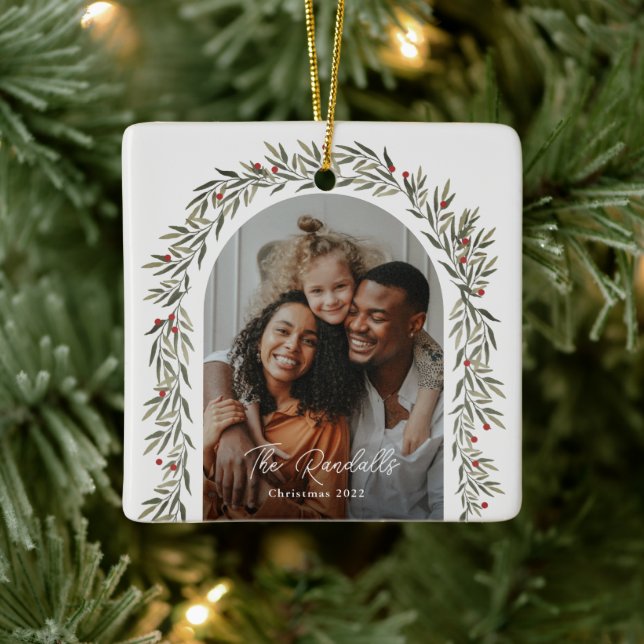 Adorno De Cerámica Navidades fotográficos modernos de Green Arch (Árbol)