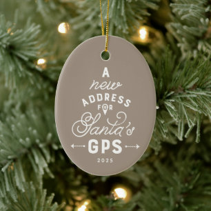 Adorno De Cerámica Navidades fotográficos neutrales y divertidos de l