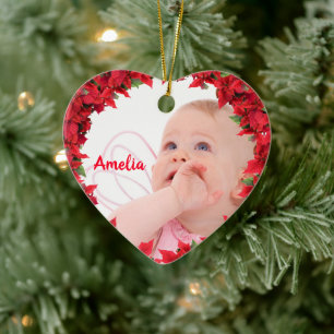 Adorno De Cerámica Navidades fotográficos para niños/ bebés