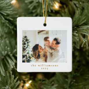 Adorno De Cerámica Navidades fotográficos personalizados Familia Mini