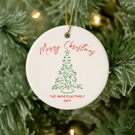 Adorno De Cerámica Navidades fotográficos únicos de árbol de mano pin