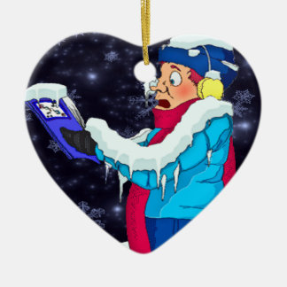 Adorno De Cerámica Navidades fríos Caroler Ornament