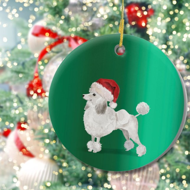 Adorno De Cerámica Navidades Ganas de Perro Verde Saludo de Cerezo (Subido por el creador)