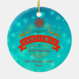 Adorno De Cerámica Navidades Gingerbread Candy House y Año Nuevo